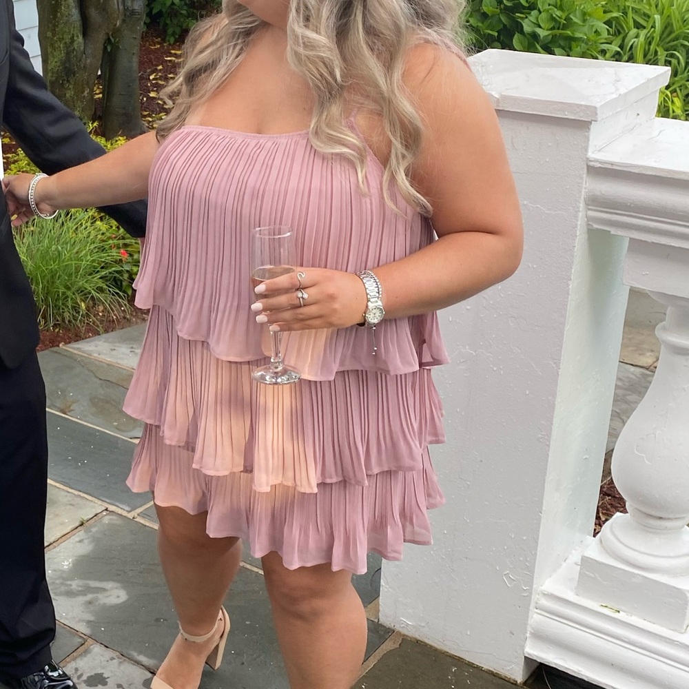 Mauve Tiered Lulu’s Dress